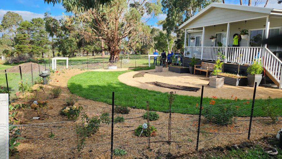 Landscaping Peter's garden in May 2026